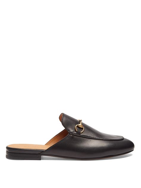 gucci black backless loafers